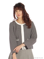 ノーカラーリップルジャケット/コイアオ