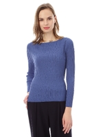 ＳＨＩＮＥバックＶネックリブニット/ピンク(090)