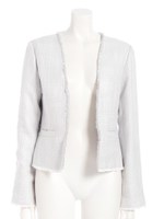 ツィードカラーレスジャケット/ピンク