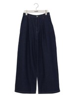 デニムワイドパンツ/ダークブルー