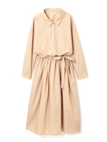 抜け襟ベルテッドワンピース/ネイビーストライプ1(121)