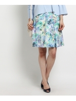 〔洗える〕シェイドオフ フラワープリントスカート/ピンク(172)