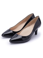 エナメルパンプス/ブラック(019)