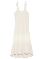 デシンロングキャミワンピース/BLK