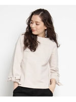 袖リボンプルオーバー/ライトグレー(011)