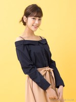 TCオフショル/シャツ/オフホワイト