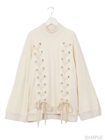 ダブルスピンドルトレーナーワンピ/ブラック