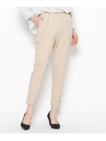 ウエストギャザーパンツ/ライトベージュ(051)