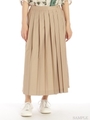 プリーツラップパンツ/ベージュ