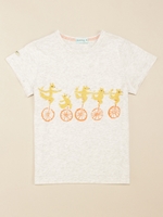 サーカスTシャツ/ライトグレ-