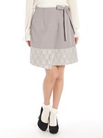 裾レースラップ台形SK/ピンク