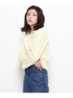 ORCIVAL ボーダーカットソー/イエローグリーン(325)