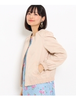 ビジューサテンブルゾン/オリーブグリーン(026)