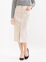 フープジップポケットタイトスカート/ピンクベージュ