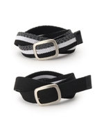 リバーシブルメランジメッシュベルト/ネイビー(393)