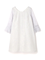 《EDIT COLOGNE》シアーチェックプチフラワーワンピース/ピンク(090)