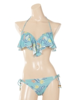 【Ungrid】Manaフリルトップビキニ/ネイビー