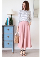 クルーネックリブプルオーバー/ホワイトボーダー1(031)