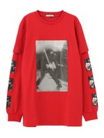 TシャツレイヤードL/S TEE/オフホワイト