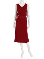 リブニットブラウジングOP/ブラック