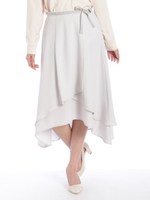 ティアードイレヘムスカート/イエロー