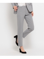 [S]ピンストライプクロップドパンツ/ライトグレー(311)