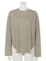 【BED&BREAKFAST】COMPACT STRIPE Long Sleeves/BEIGE MIX