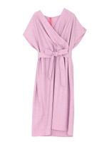 チェックリボンワンピース/パープル