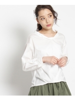 変形カラータイプライター切り替えシャツ/ホワイト系(002)