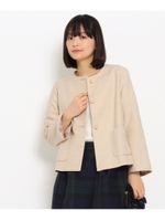 パールボタンドビージャケット/ベージュ(052)