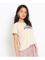 ロック風ロゴTシャツ/オフホワイト(003)