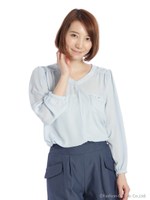 肩レースブラウス/ピンク