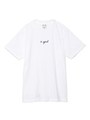 EMBROIDERED CURSIVE LOGO S/S TEE/ホワイト