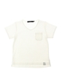 【KIDS】DRY MIX ワッフルVネック半袖TEE/T.GRY