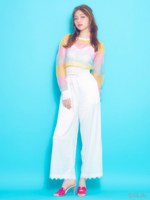 サテンランジェリーパンツ/BLUE