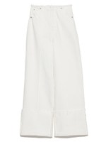 デニムワイドパンツ/WHT