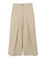 TACK WIDE PANTS/ベージュ