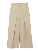 TACK WIDE PANTS/ベージュ