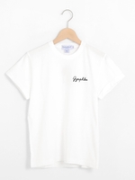 ジムフレックス半袖ロゴ刺繍Tシャツ/ホワイト