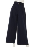 CHINO  WIDE PANTS/NAVY