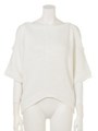 オープンショルダーKnit TOP/WHT