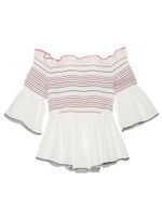 バリエーションオフショルダートップス/FLOWER