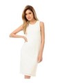 Back Slit Dress/WHITE