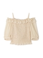 SHIRRING RUFFLE/ホワイト(030)