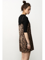 【AZUL by moussy】ペイズリーキャミオールインワン/柄WHT