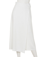 ラップ風ワイドパンツ/L/BEG