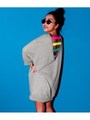 【ANAP】BACKネオンゴムスウェットワンピース/GRY