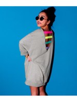 【ANAP】BACKネオンゴムスウェットワンピース/GRY
