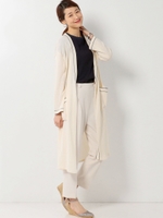 〓★JOC ベルト付き ライン ロングカーディガン/NATURAL