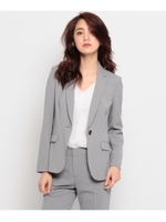 ピンストライプテーラードジャケット/ライトグレー(311)